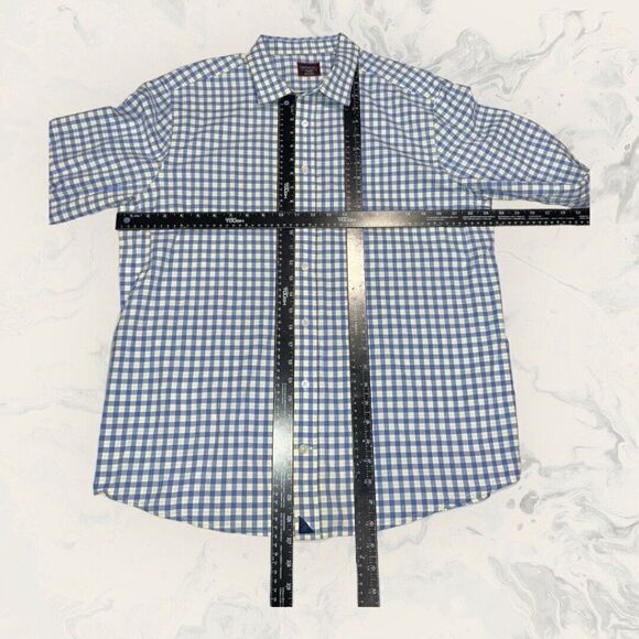 UNTUCKit Blue Yellow Long Sleeve Cotton Button Down Men’s Size XXL - Picture 3 of 6